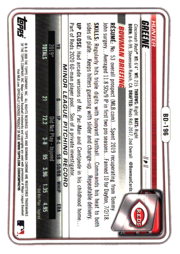 Tarjetas de béisbol de los Rojos de Cincinnati - Elige entre 100 jugadores cantidad descuento - Parte 5 - Imagen 487 de 499