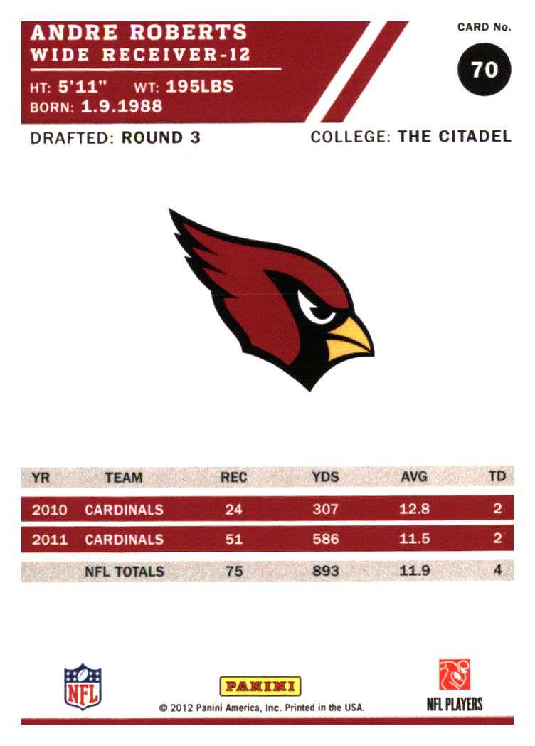 Arizona Cardinals Football Cards Choose From 250s Players Qty Discount Part 1 - Picture 145 of 167