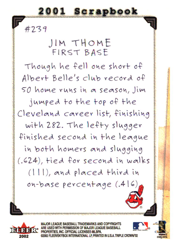 Cleveland Indians Baseball Cards - Choose from 100s Quantity Discount Part 3 - Picture 345 of 501