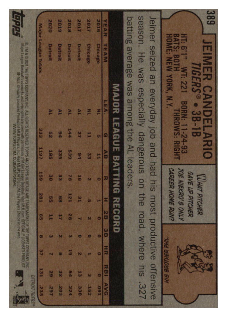 Detroit Tigers Baseball Cards - Choose from 100s Player Qty Discount - Part 3 - Picture 273 of 489