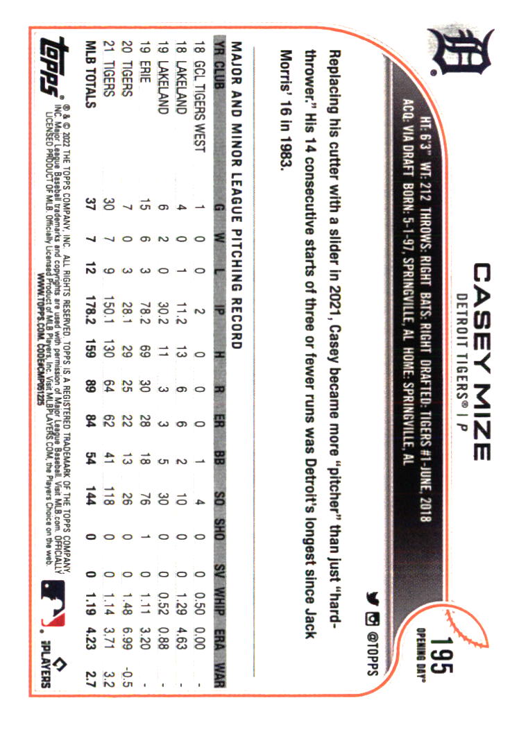 Detroit Tigers Baseball Cards - Choose from 100s Player Qty Discount - Part 3 - Picture 283 of 489