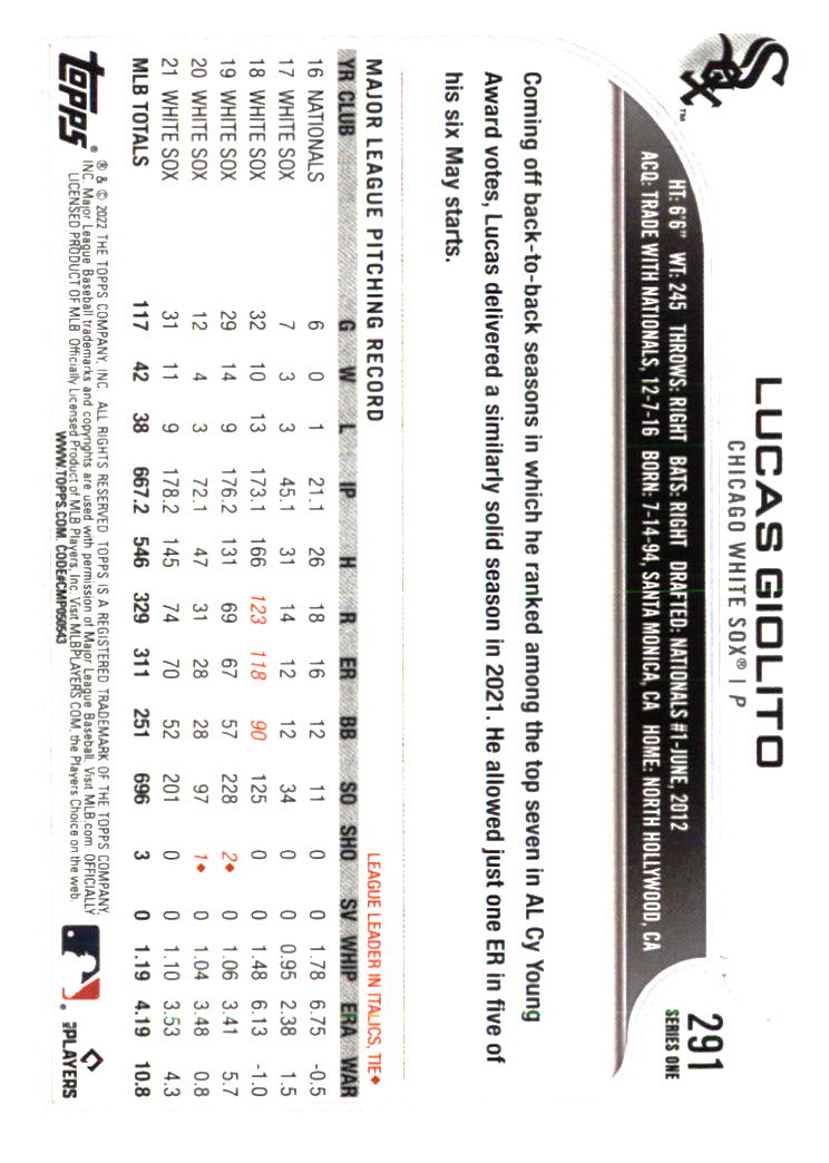 Chicago White Sox Baseball Cards - Choose from 100s Player Qty Discount - Part 6 - Picture 367 of 501