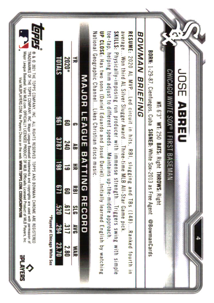 Chicago White Sox Baseball Cards - Choose from 100s Player Qty Discount - Part 6 - Picture 373 of 501