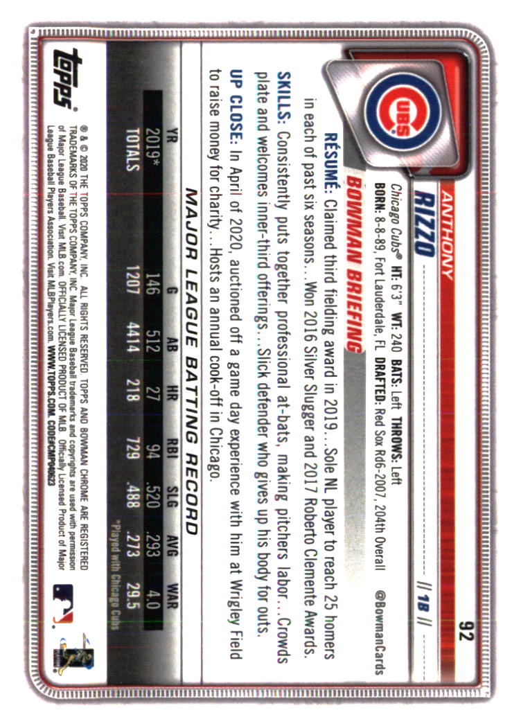 Chicago Cubs Baseball Cards - Choose from 100s Player Quantity Discount - Part 7 - Picture 113 of 501