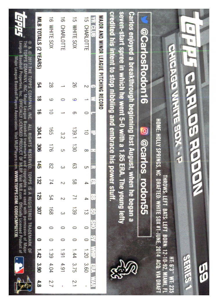 Chicago White Sox Baseball Cards - Choose from 100s Player Qty Discount - Part 6 - Picture 421 of 501