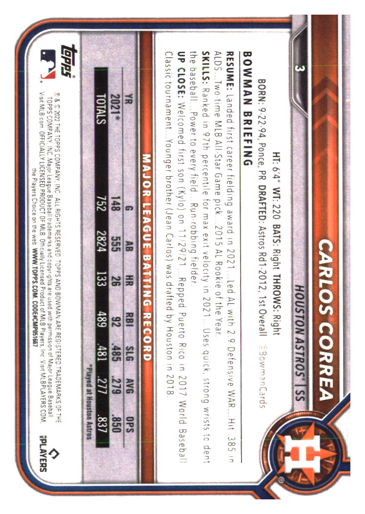Houston Astros Baseball Cards Choose from 100s Player Qty Discount Part 5 - Picture 397 of 501