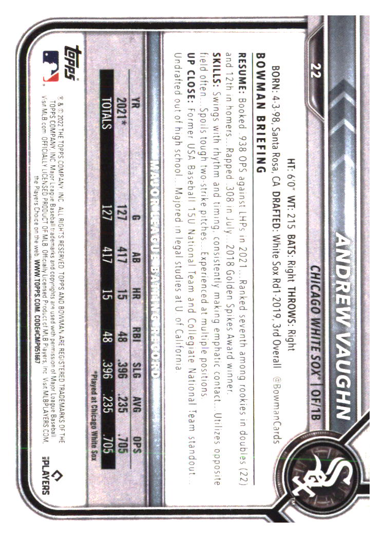 Chicago White Sox Baseball Cards - Choose from 100s Player Qty Discount - Part 6 - Picture 467 of 501