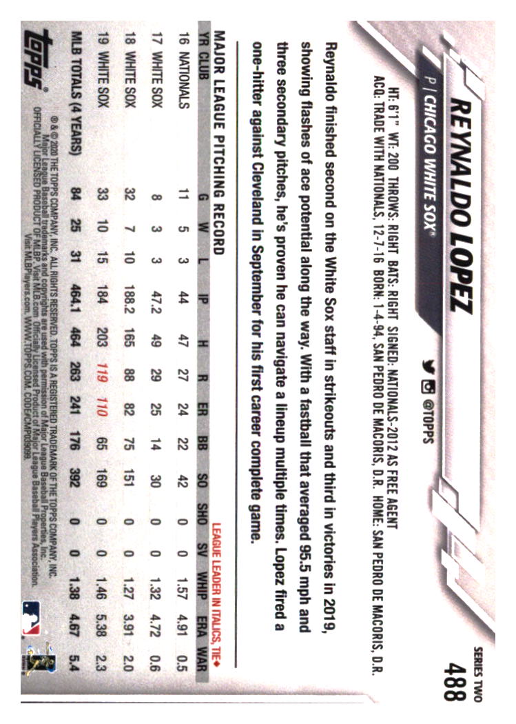 Chicago White Sox Baseball Cards - Choose from 100s Player Qty Discount - Part 6 - Picture 477 of 501