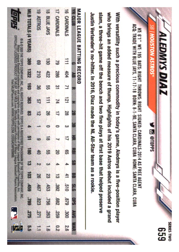 Houston Astros Baseball Cards Choose from 100s Player Qty Discount Part 5 - Picture 415 of 501