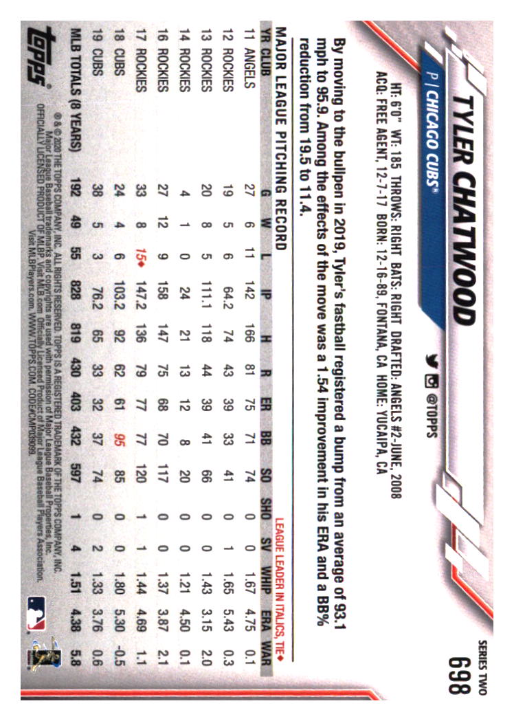 Chicago Cubs Baseball Cards - Choose from 100s Player Quantity Discount - Part 7 - Picture 255 of 501