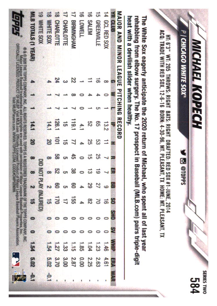 Chicago White Sox Baseball Cards - Choose from 100s Player Qty Discount - Part 6 - Picture 481 of 501