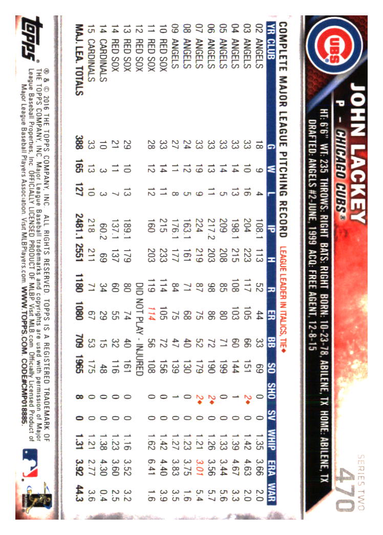 Chicago Cubs Baseball Cards - Choose from 100s Player Quantity Discount - Part 7 - Picture 413 of 501