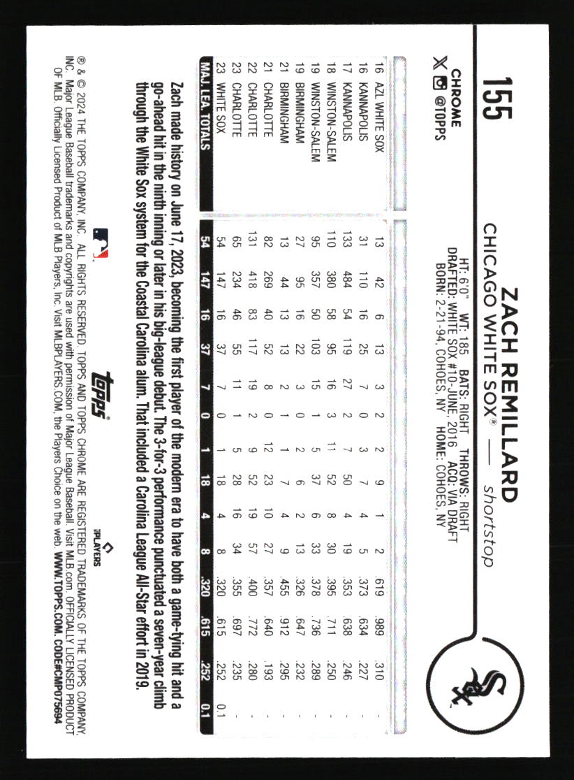Chicago White Sox Baseball Cards - Choose from 100s Player Qty Discount - Part 1 - Picture 9 of 497