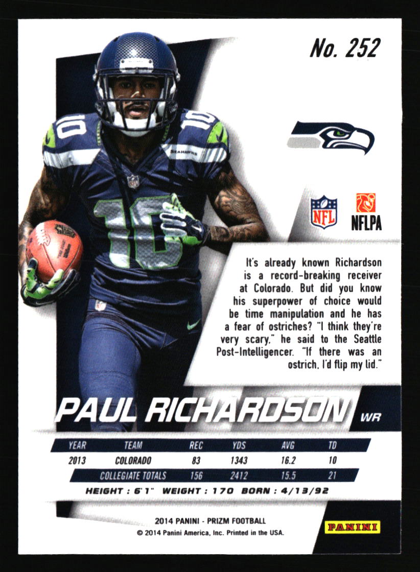 Seattle Seahawks Football Cards - Choose from 100s Player Qty Discount - Part 3 - Picture 161 of 499