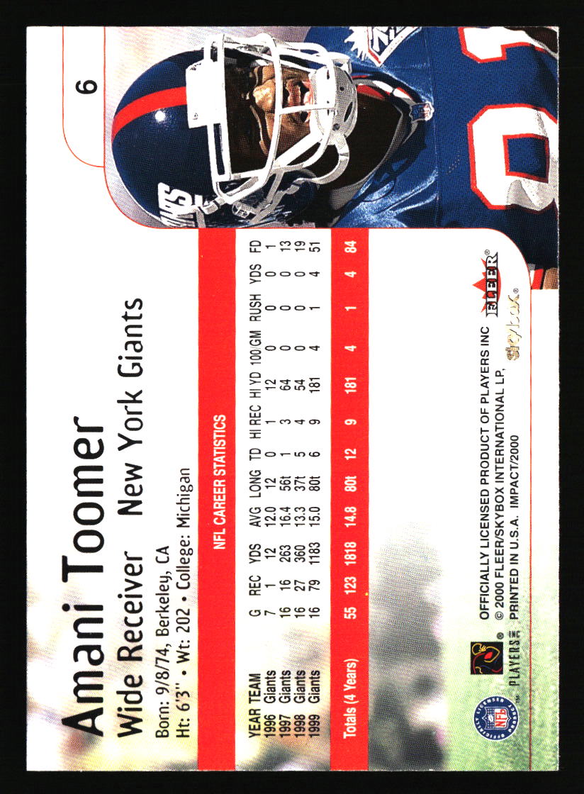 New York Giants Football Cards - Choose from 100s Player Qty Discount - Part 3 - Picture 125 of 499
