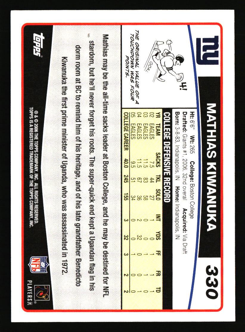 New York Giants Football Cards - Choose from 100s Player Qty Discount - Part 3 - Picture 127 of 499