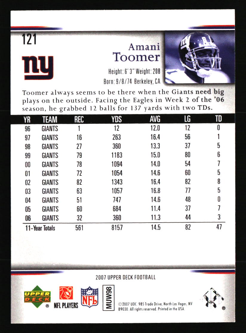 New York Giants Football Cards - Choose from 100s Player Qty Discount - Part 3 - Picture 157 of 499
