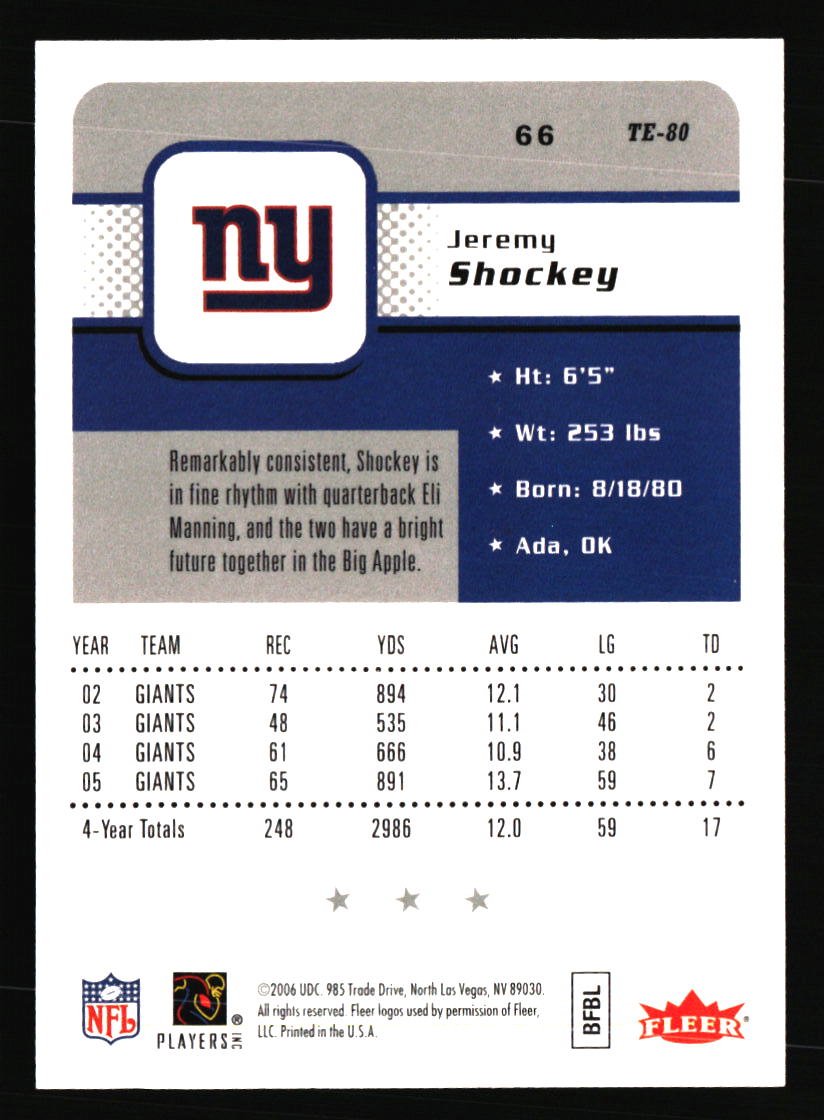 New York Giants Football Cards - Choose from 100s Player Qty Discount - Part 3 - Picture 85 of 499