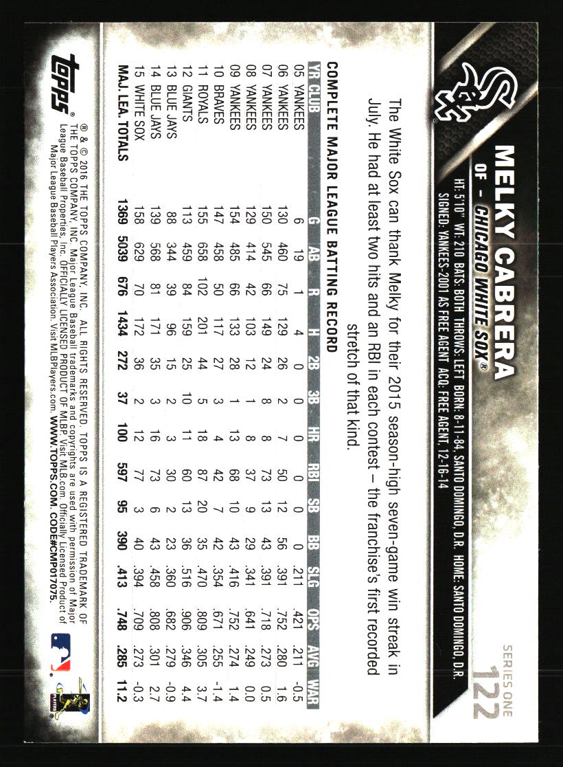 Chicago White Sox Baseball Cards - Choose from 100s Player Qty Discount - Part 1 - Picture 425 of 497