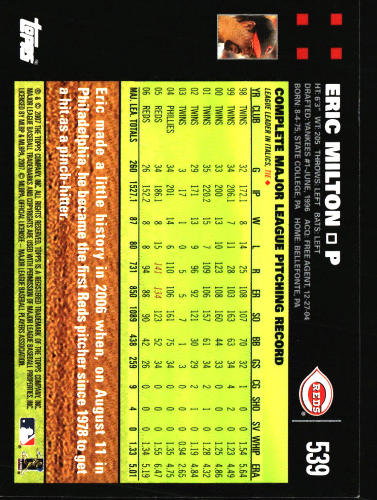 Tarjetas de béisbol de los Rojos de Cincinnati - Elige entre 100 jugadores cantidad descuento - Parte 5 - Imagen 499 de 499