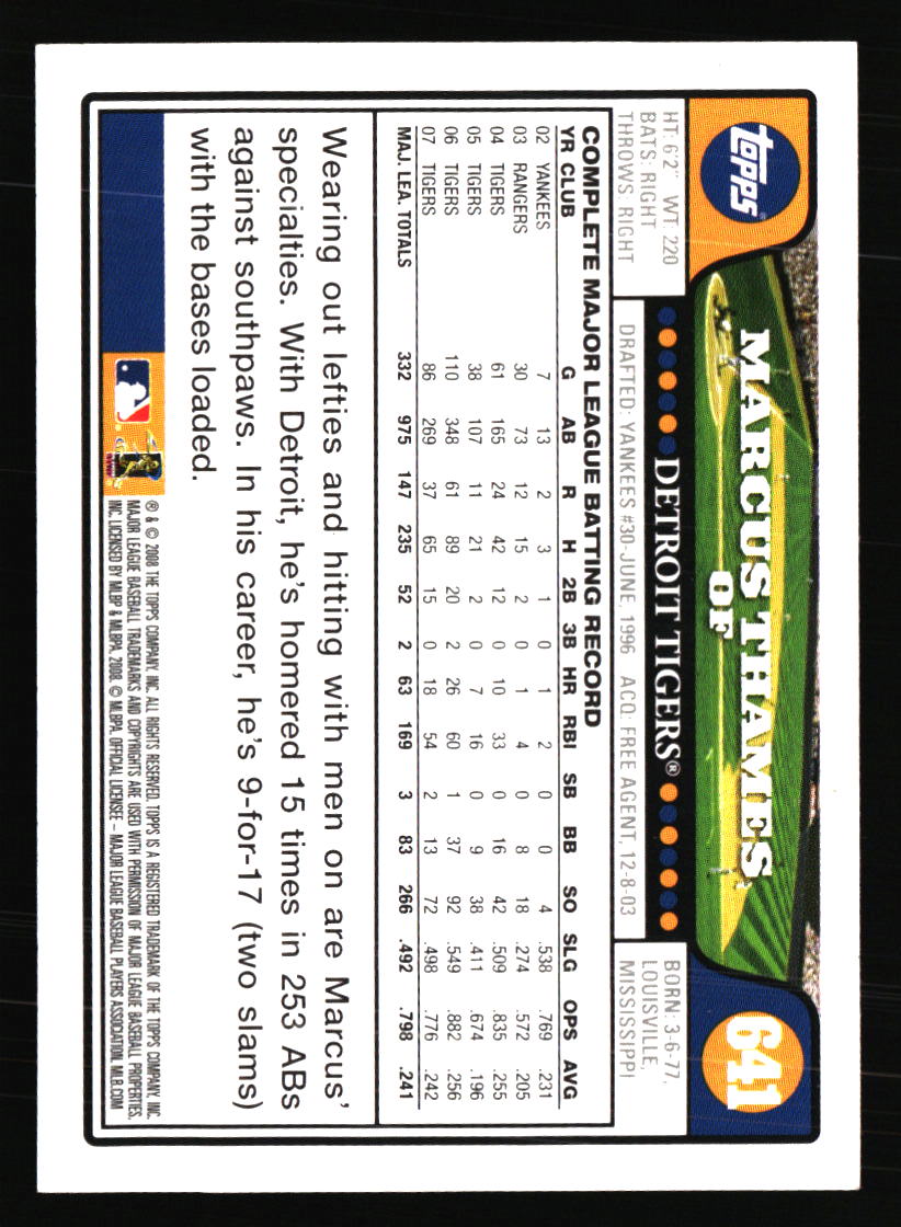 Detroit Tigers Baseball Cards - Choose from 100s Player Qty Discount - Part 3 - Picture 339 of 489