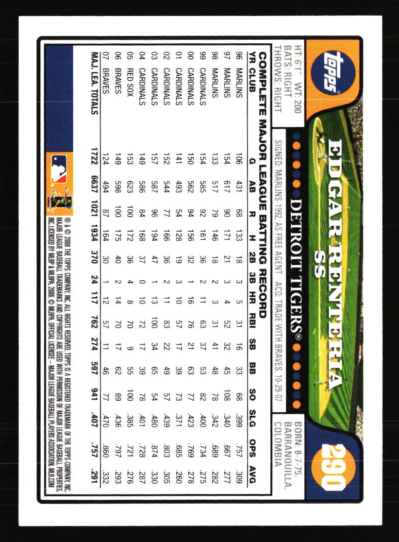 Detroit Tigers Baseball Cards - Choose from 100s Player Qty Discount - Part 3 - Picture 341 of 489