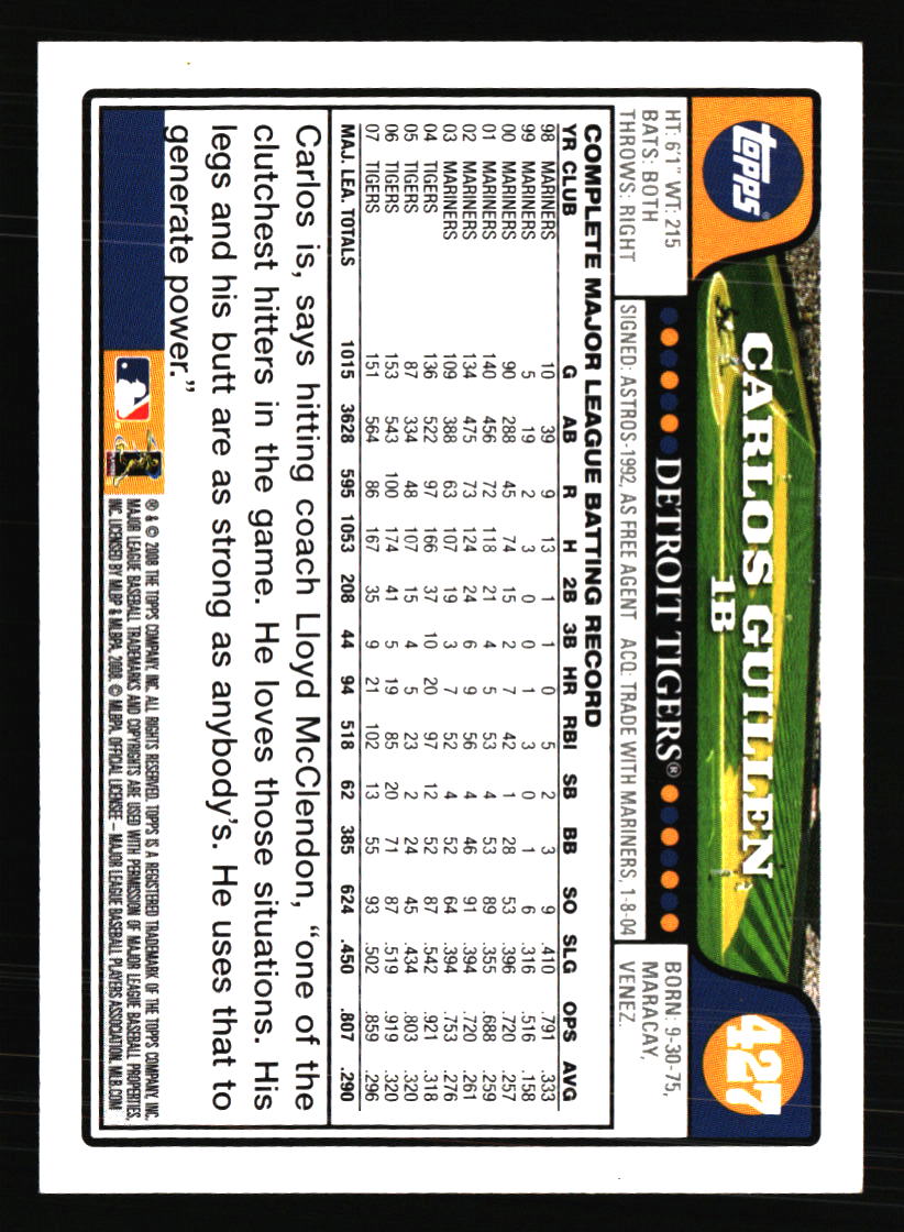 Detroit Tigers Baseball Cards - Choose from 100s Player Qty Discount - Part 3 - Picture 345 of 489