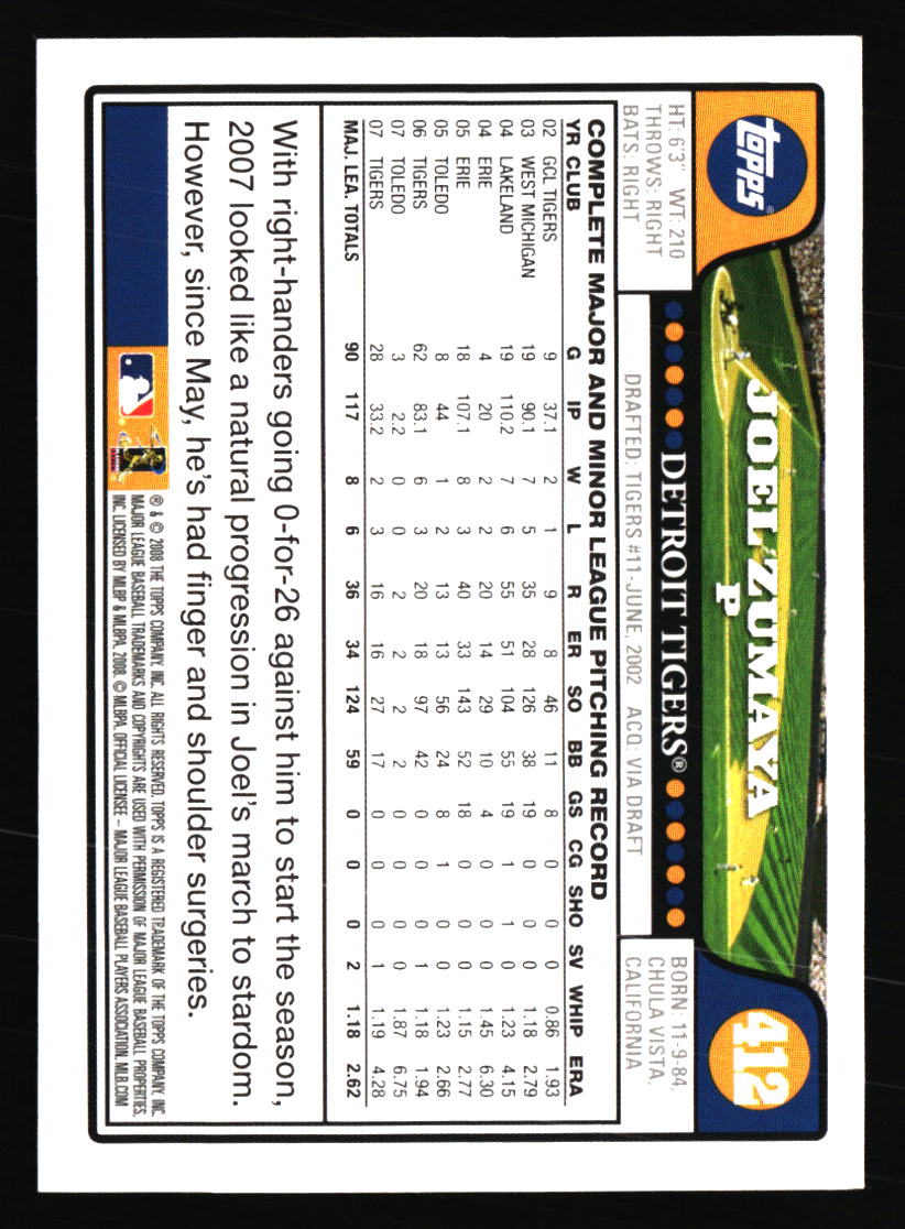 Detroit Tigers Baseball Cards - Choose from 100s Player Qty Discount - Part 3 - Picture 439 of 489