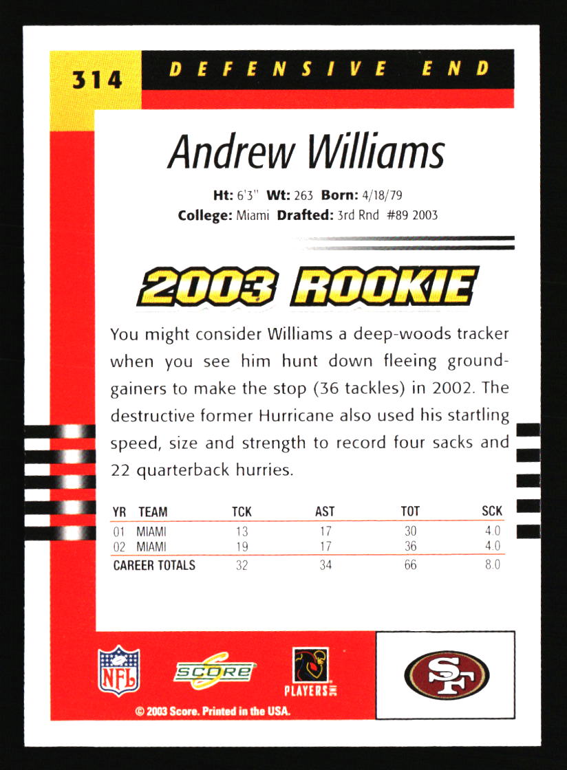 San Francisco 49ers Football Cards - Choose from 100s Player Qty Discount - Pt 4 - Picture 321 of 499