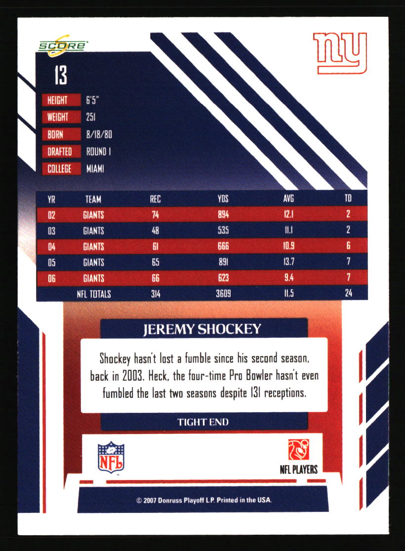 New York Giants Football Cards - Choose from 100s Player Qty Discount - Part 3 - Picture 183 of 499