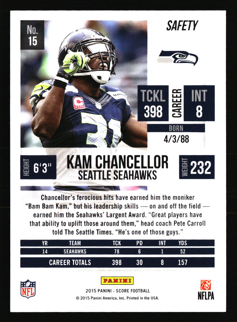 Seattle Seahawks Football Cards - Choose from 100s Player Qty Discount - Part 3 - Picture 41 of 499