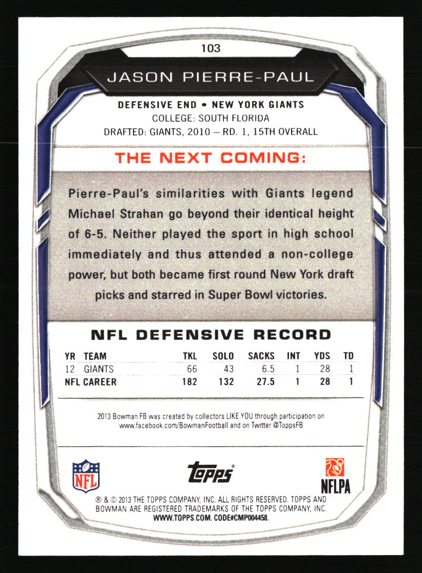 New York Giants Football Cards - Choose from 100s Player Qty Discount - Part 3 - Picture 253 of 499