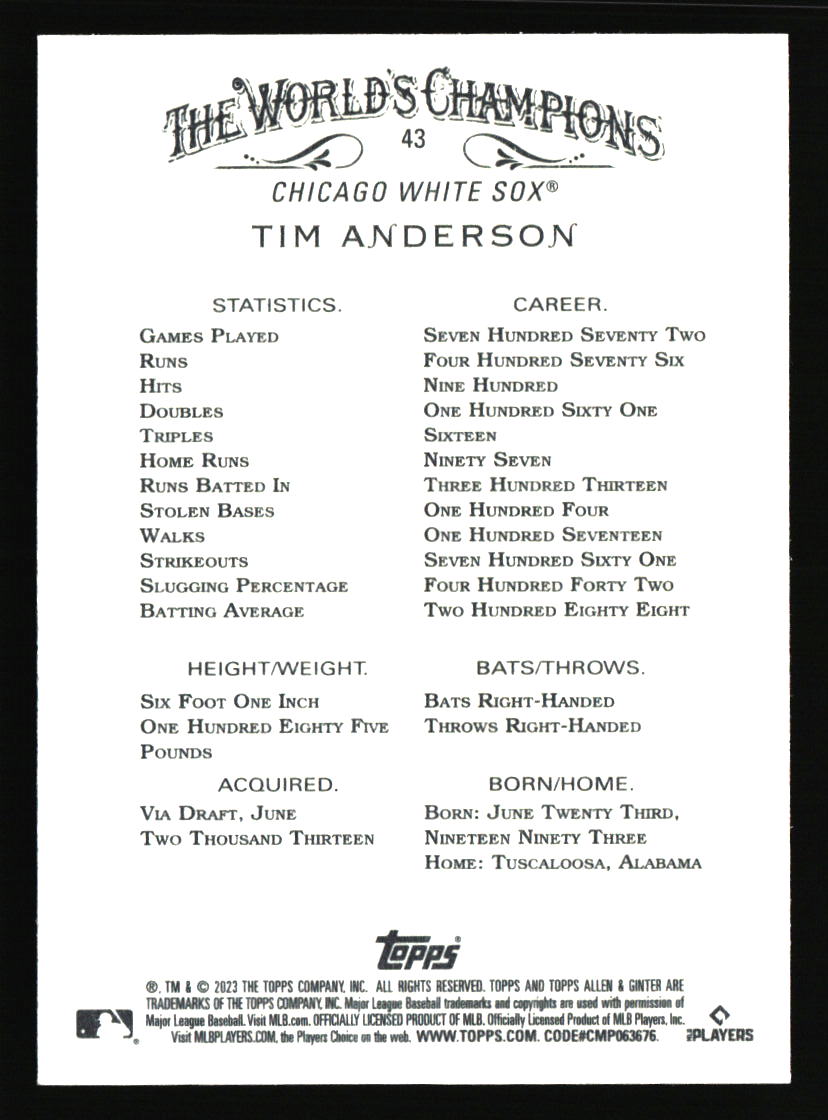 Chicago White Sox Baseball Cards - Choose from 100s Player Qty Discount - Part 1 - Picture 347 of 497