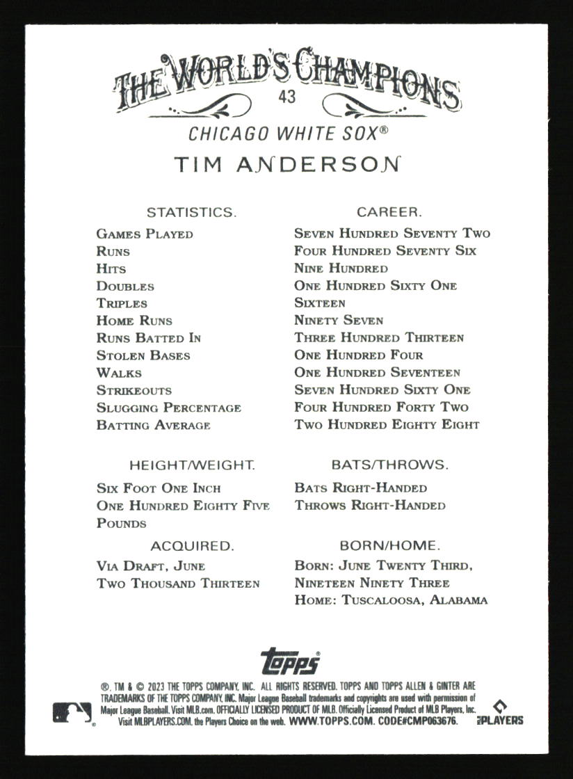Chicago White Sox Baseball Cards - Choose from 100s Player Qty Discount - Part 1 - Picture 355 of 497