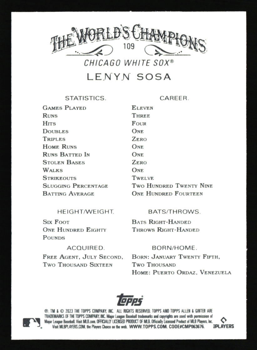 Chicago White Sox Baseball Cards - Choose from 100s Player Qty Discount - Part 1 - Picture 359 of 497