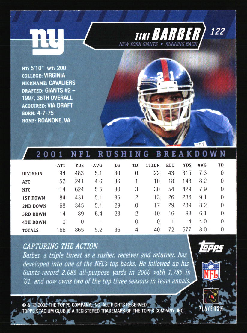 New York Giants Football Cards - Choose from 100s Player Qty Discount - Part 3 - Picture 323 of 499