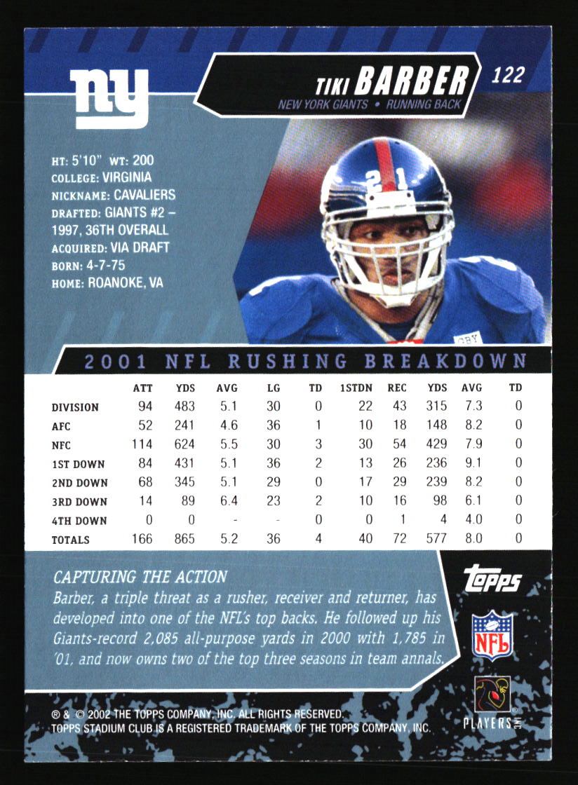 New York Giants Football Cards - Choose from 100s Player Qty Discount - Part 3 - Picture 325 of 499