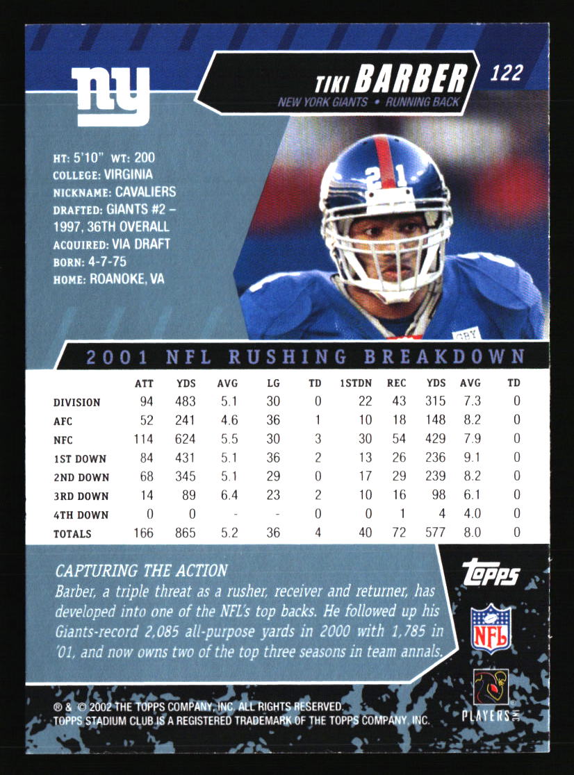 New York Giants Football Cards - Choose from 100s Player Qty Discount - Part 3 - Picture 329 of 499