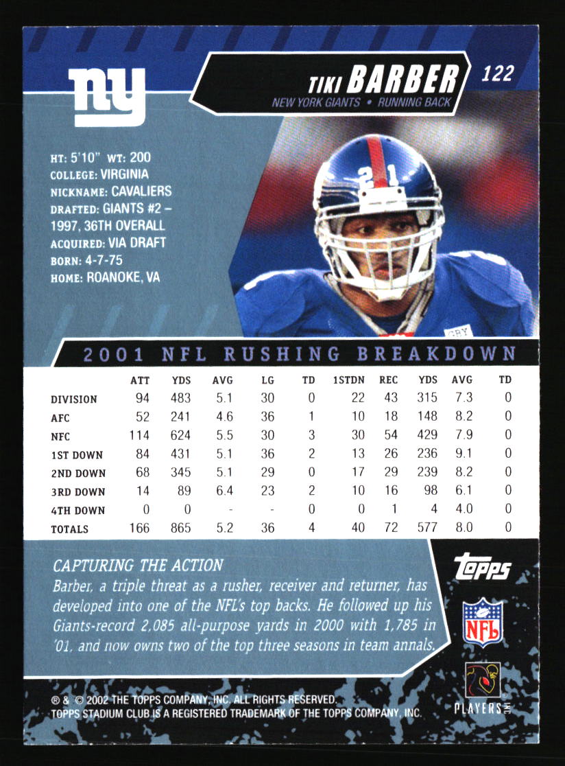 New York Giants Football Cards - Choose from 100s Player Qty Discount - Part 3 - Picture 333 of 499