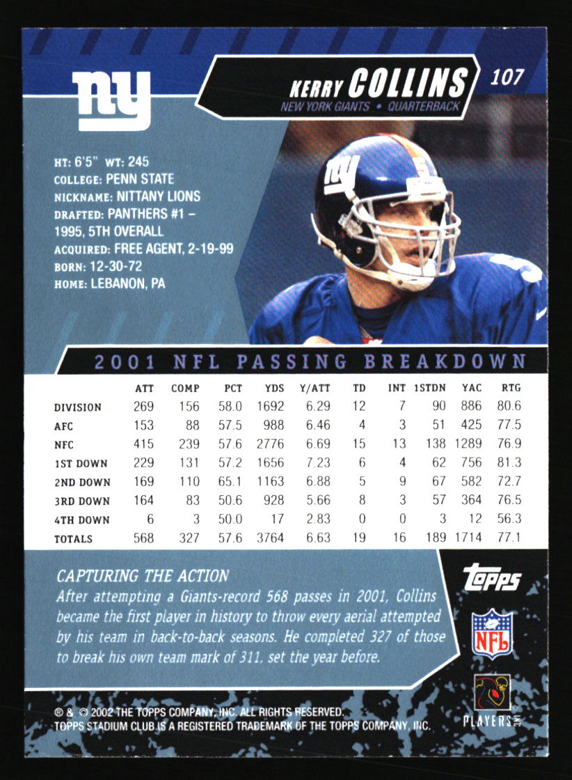 New York Giants Football Cards - Choose from 100s Player Qty Discount - Part 3 - Picture 339 of 499