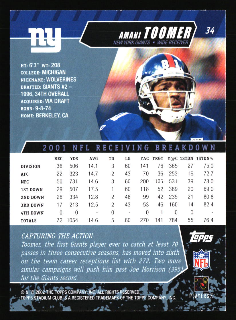 New York Giants Football Cards - Choose from 100s Player Qty Discount - Part 3 - Picture 371 of 499