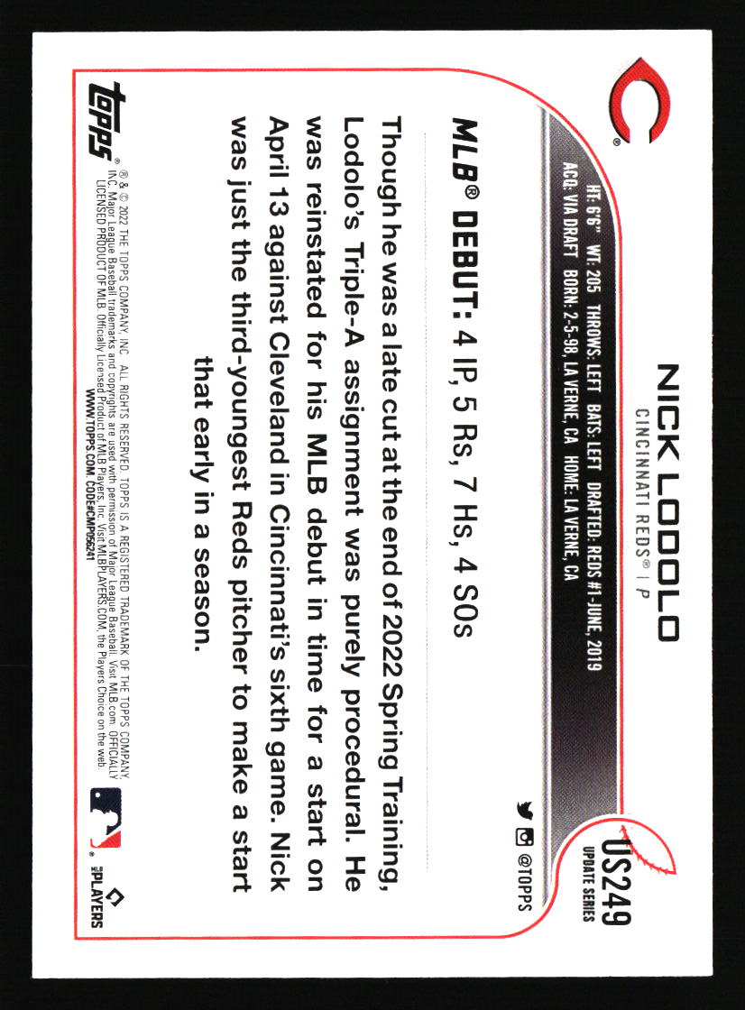 Tarjetas de béisbol de los Rojos de Cincinnati - Elige entre 100 jugadores cantidad descuento - Parte 5 - Imagen 95 de 499