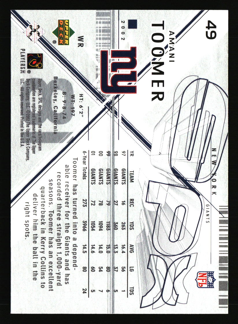 New York Giants Football Cards - Choose from 100s Player Qty Discount - Part 3 - Picture 457 of 499