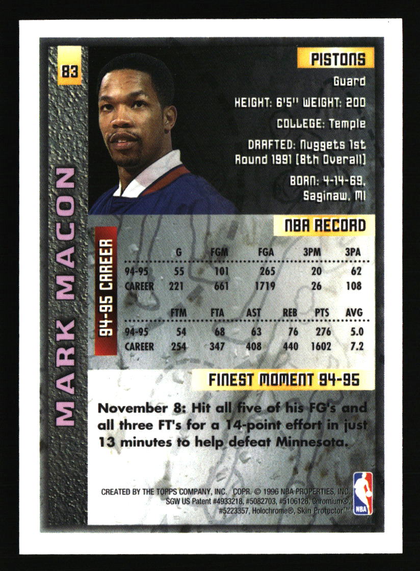 Detroit Pistons Basketball Cards - Choose from 100s Player Qty Discount - Part 1 - Picture 101 of 389