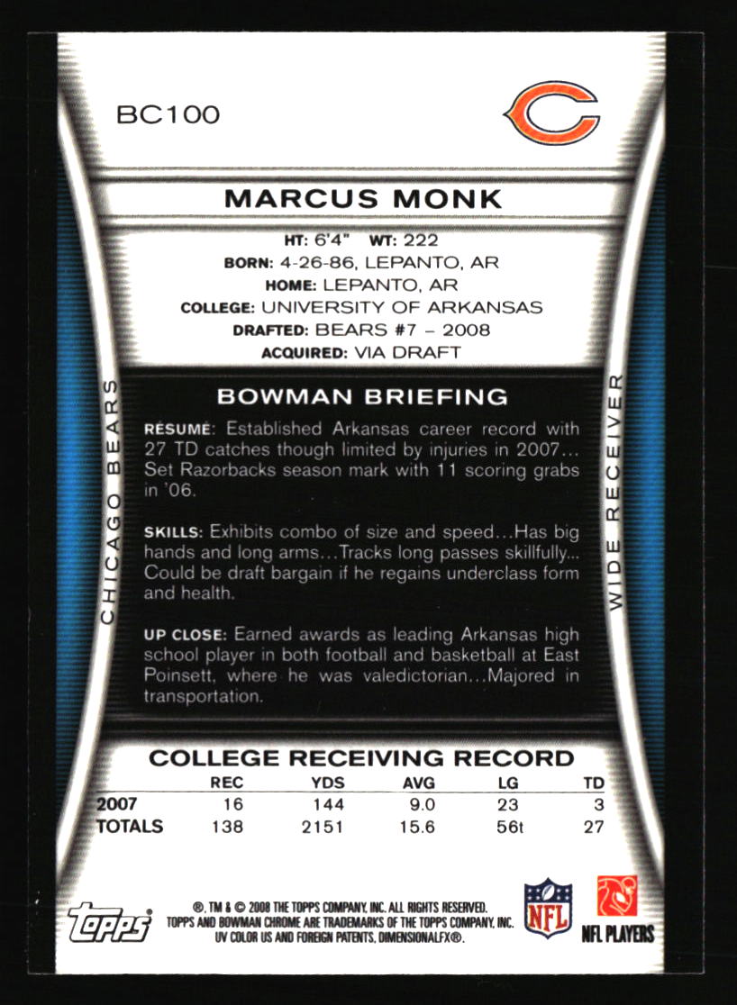 Chicago Bears Football Cards - Choose from 100s Player Qty Discount - Part 5 - Picture 7 of 499