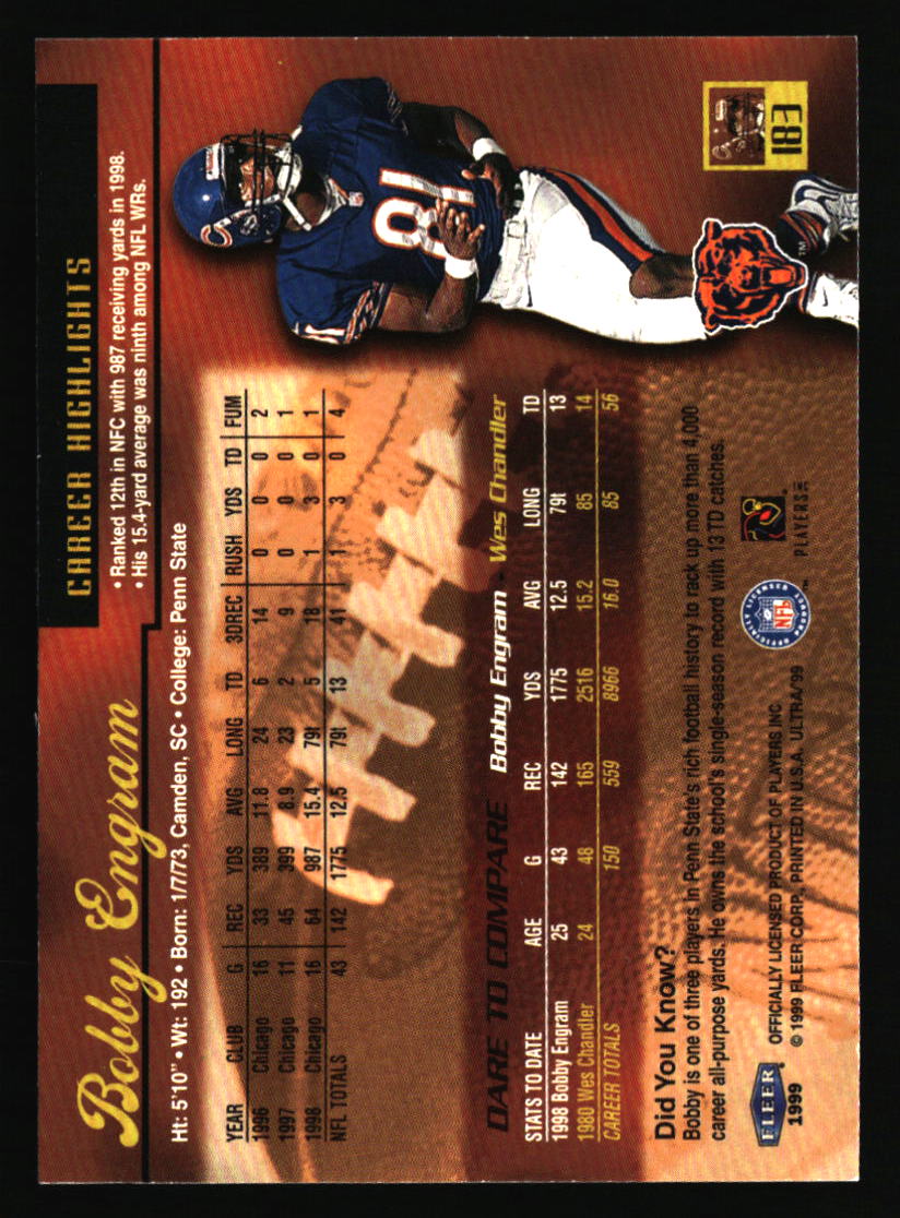 Chicago Bears Football Cards - Choose from 100s Player Qty Discount - Part 5 - Picture 119 of 499