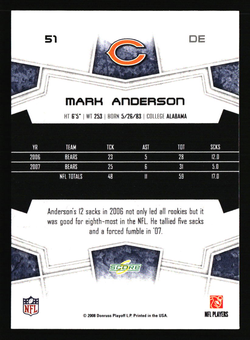 Chicago Bears Football Cards - Choose from 100s Player Qty Discount - Part 5 - Picture 267 of 499
