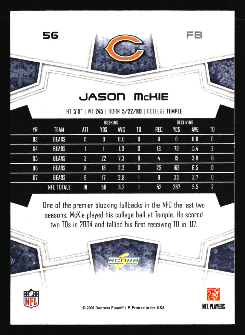 Chicago Bears Football Cards - Choose from 100s Player Qty Discount - Part 5 - Picture 291 of 499