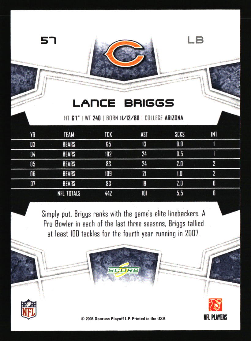Chicago Bears Football Cards - Choose from 100s Player Qty Discount - Part 5 - Picture 295 of 499