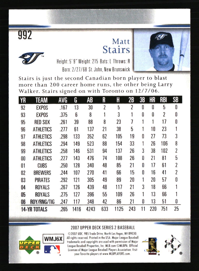 Toronto Blue Jays Baseball Cards - Choose from 100s Player Qty Discount - Part 2 - Picture 95 of 499